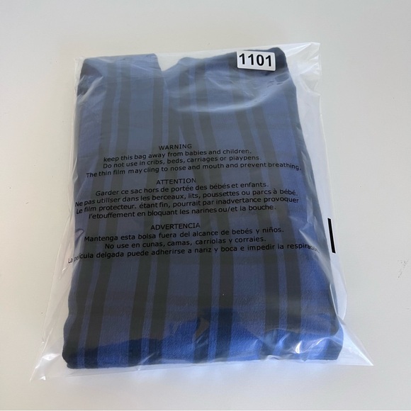 Madewell Highroad Popover Shirt in Chelton Plaid Black Blue - Picture 10 of 10